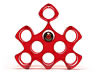 Puzzle Wine Rack Burgundy Red